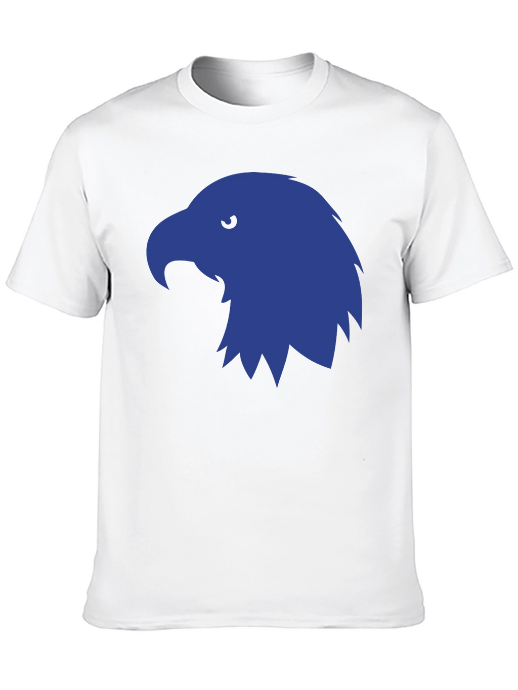 Mens Black T-Shirt with Blue Eagle Graphic