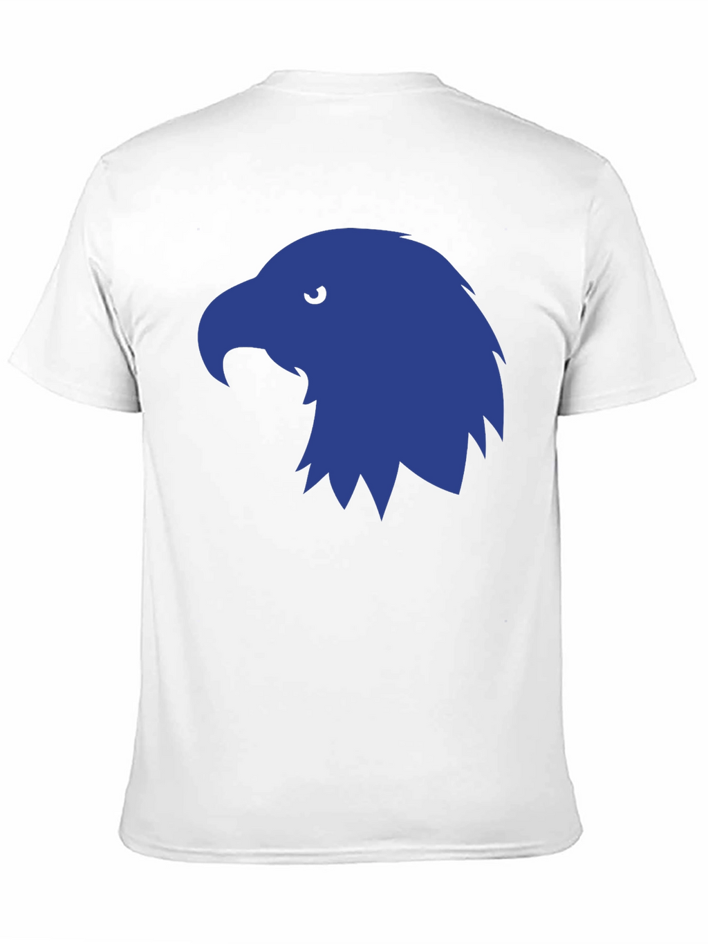Mens Black T-Shirt with Blue Eagle Graphic