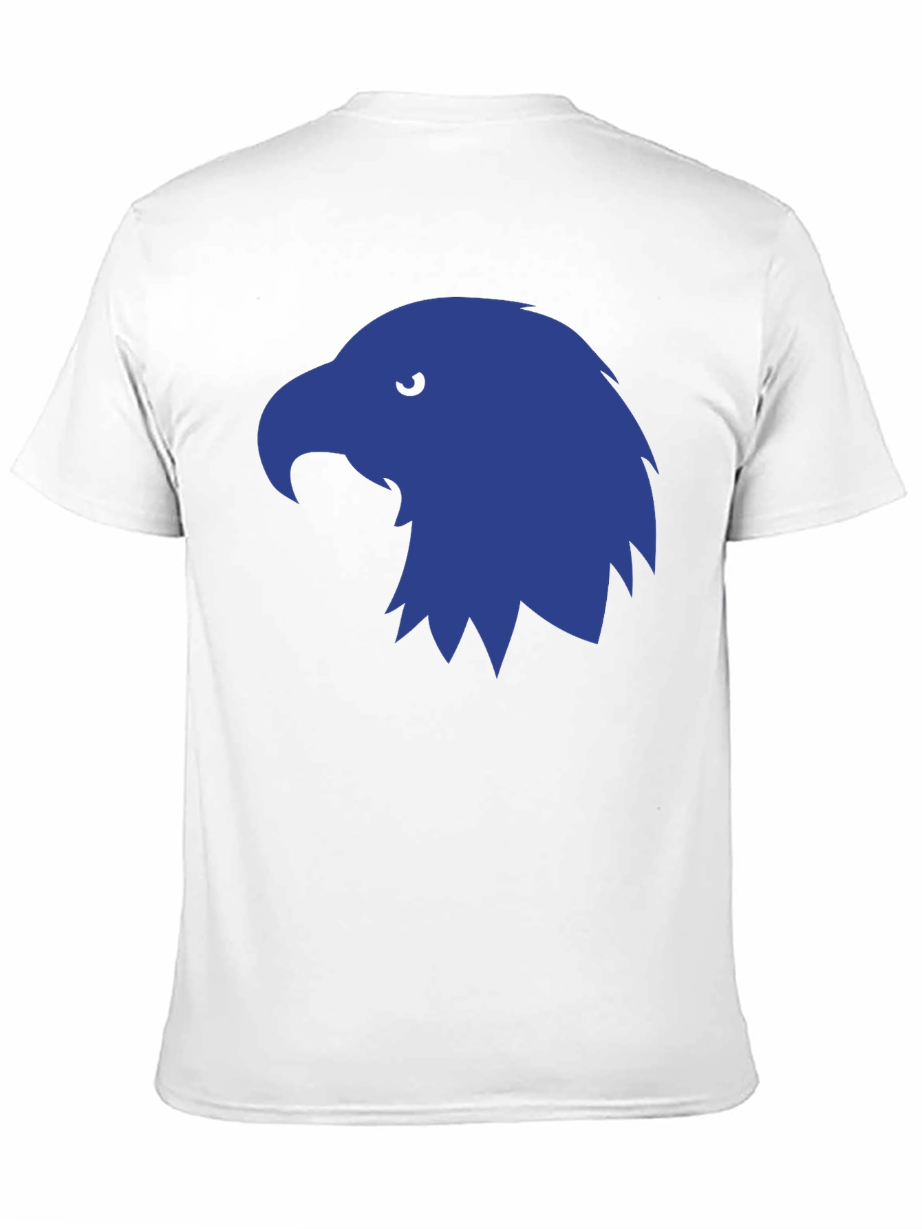 Mens Black T-Shirt with Blue Eagle Graphic