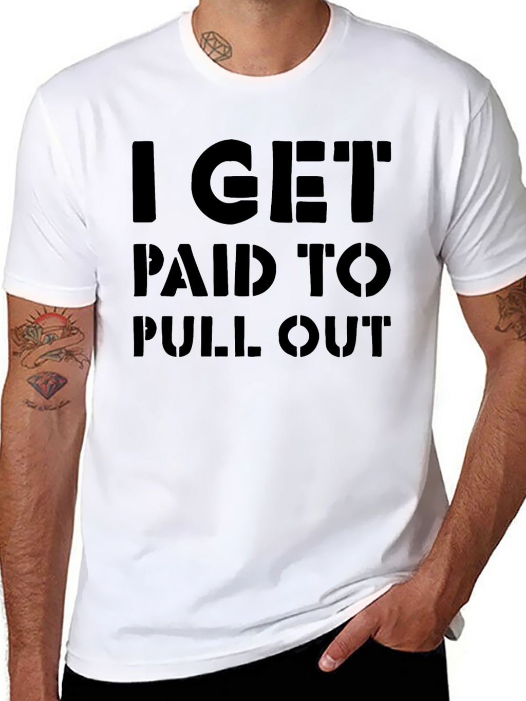 I Get Paid to Pull Out Funny Graphic Tee