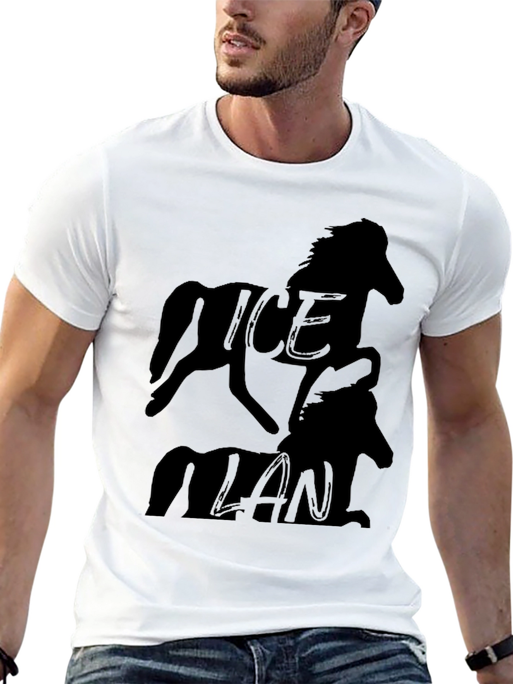 Ice Man Black Graphic Tee