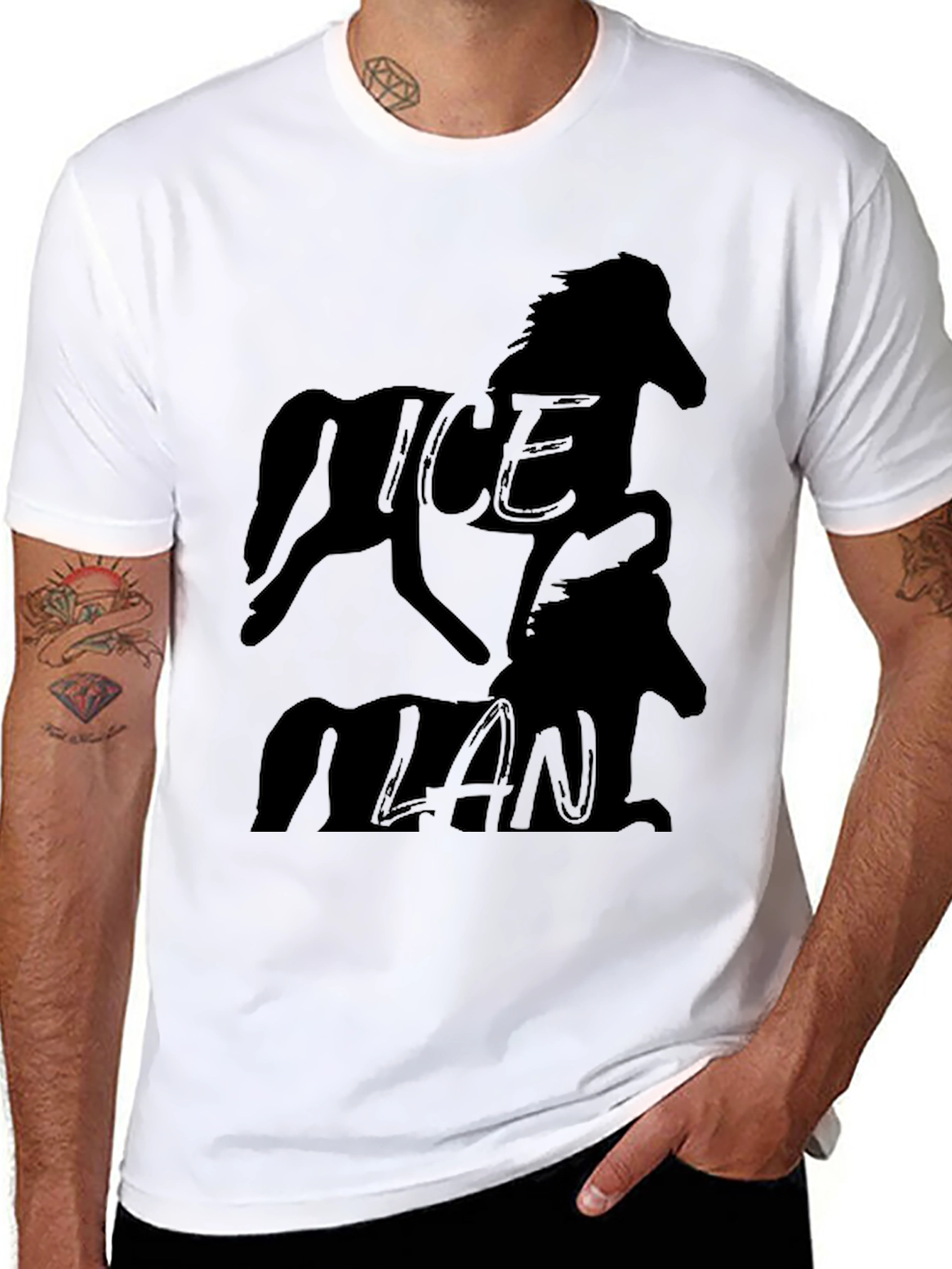 Ice Man Black Graphic Tee