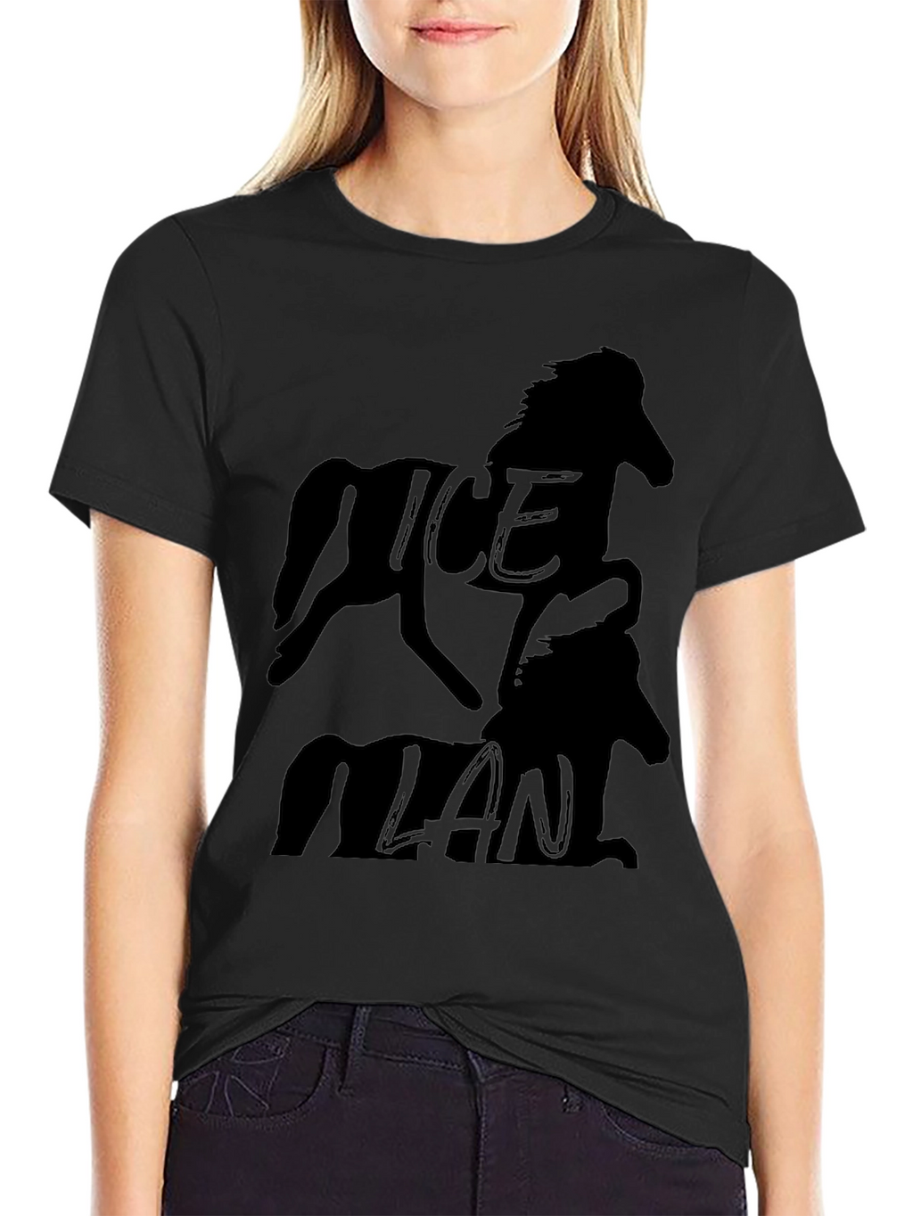 Ice Man Black Graphic Tee