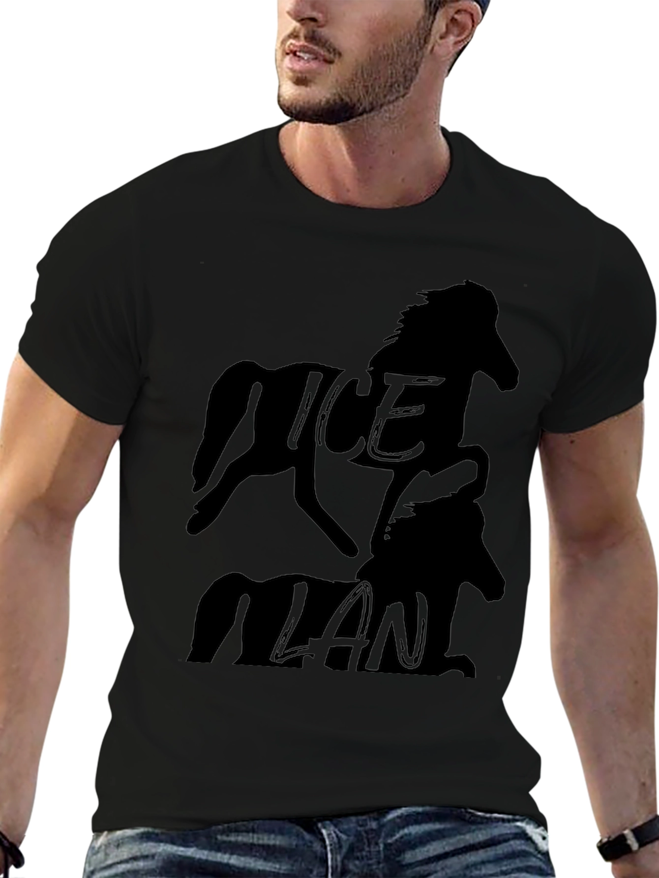 Ice Man Black Graphic Tee