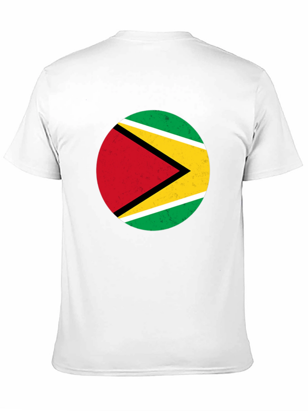 Guyana Flag Graphic Black T-Shirt
