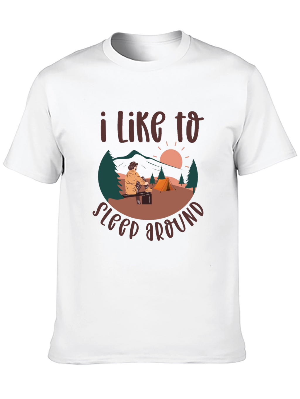 Camping T-Shirt: I Like to Sleep Around Graphic Tee