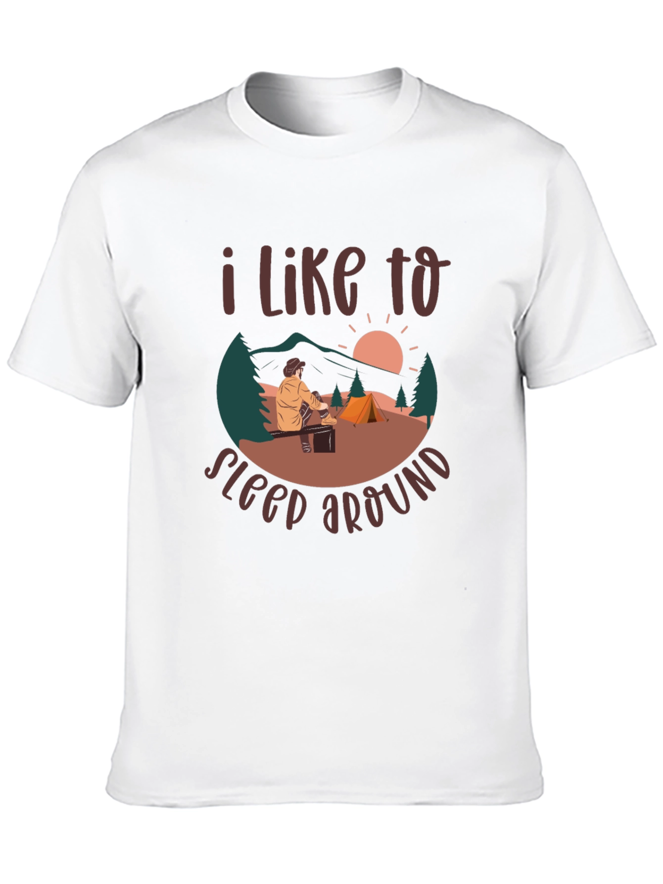 Camping T-Shirt: I Like to Sleep Around Graphic Tee