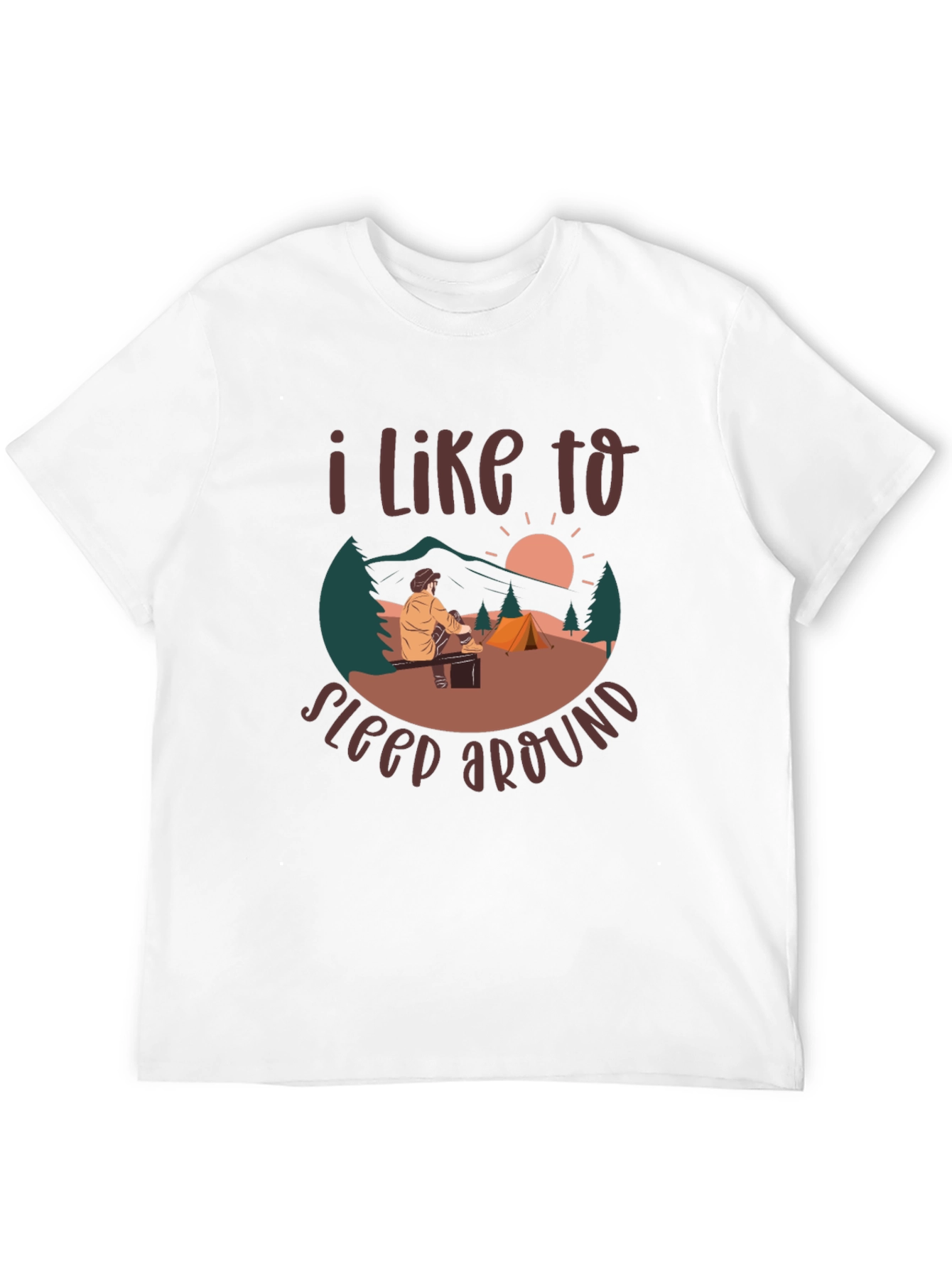 Camping T-Shirt: I Like to Sleep Around Graphic Tee