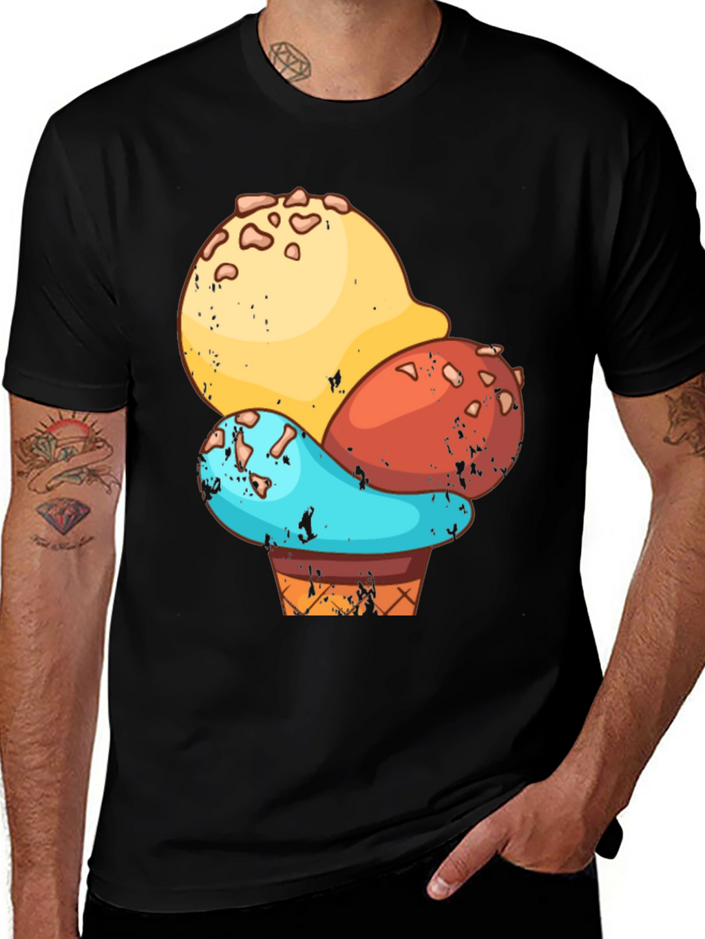 Ice Cream Cone Graphic T-Shirt