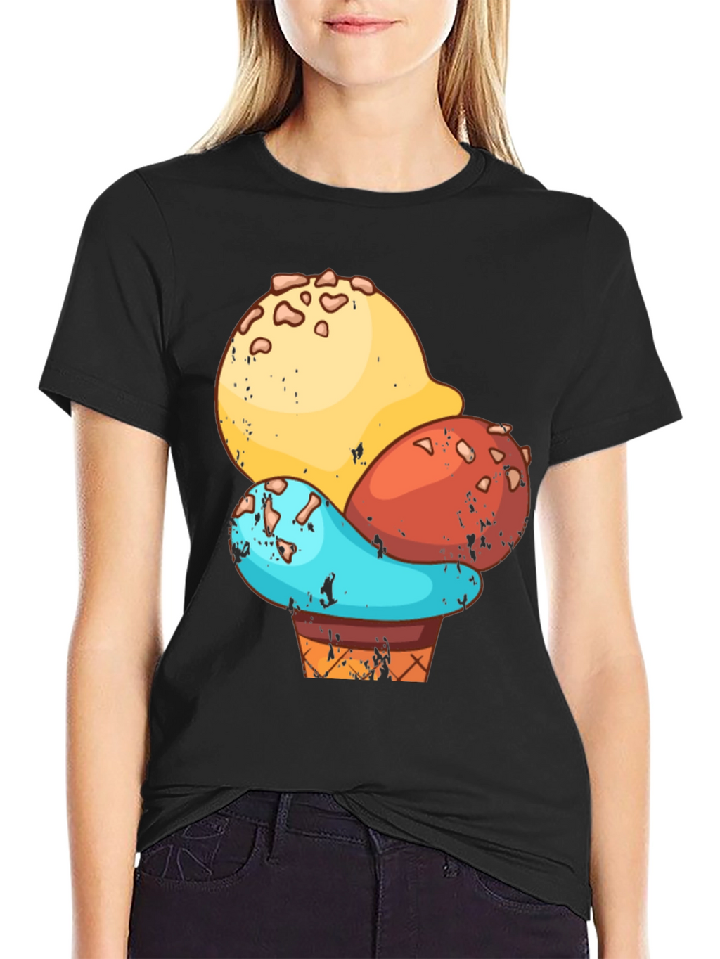 Ice Cream Cone Graphic T-Shirt