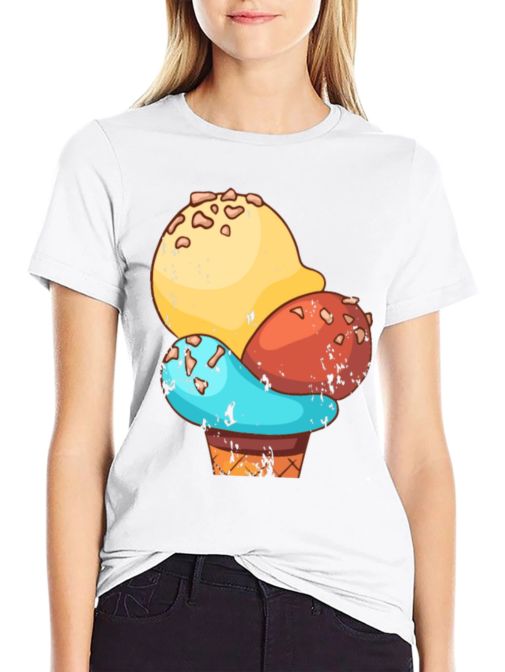 Ice Cream Cone Graphic T-Shirt