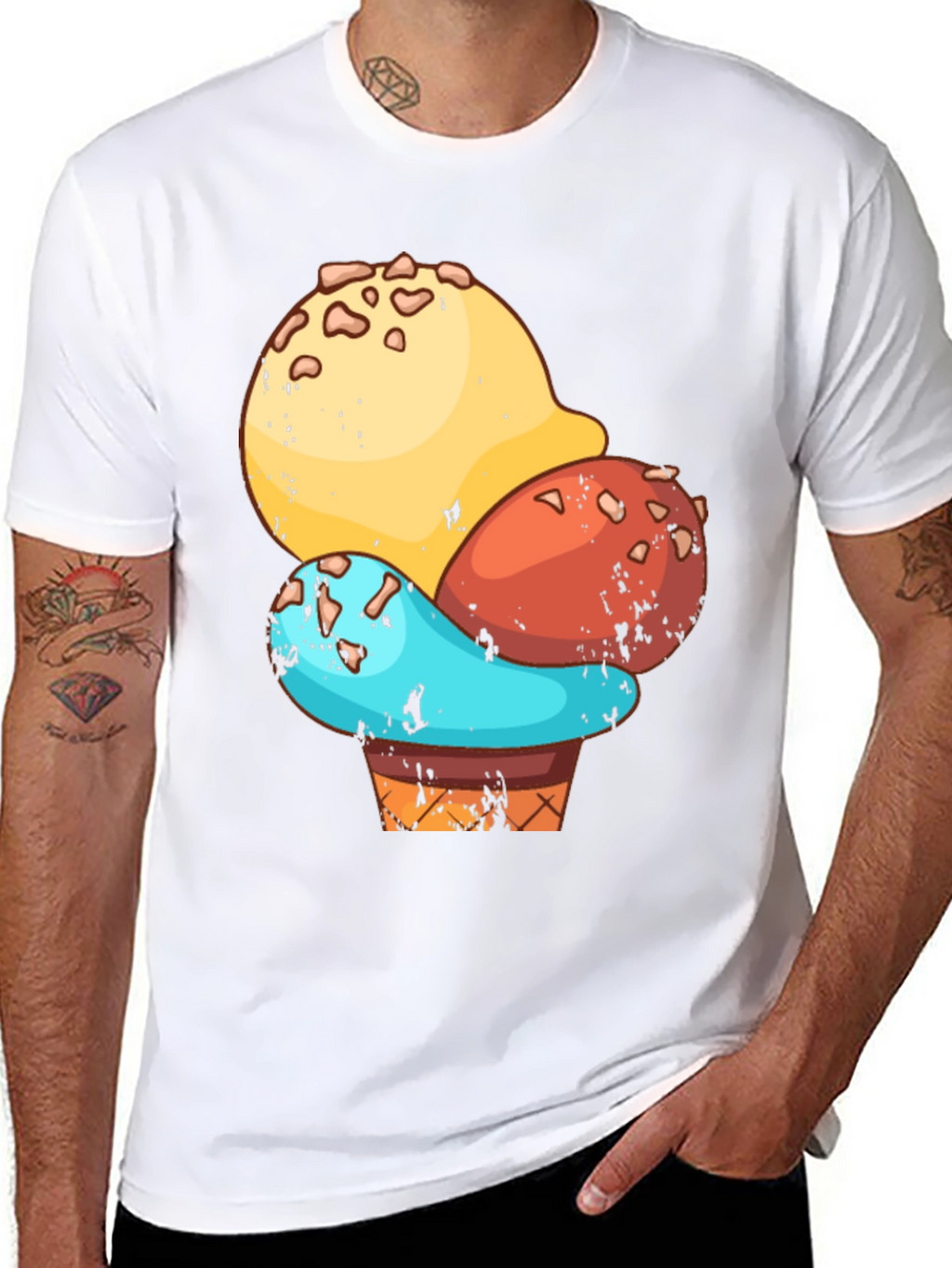 Ice Cream Cone Graphic T-Shirt