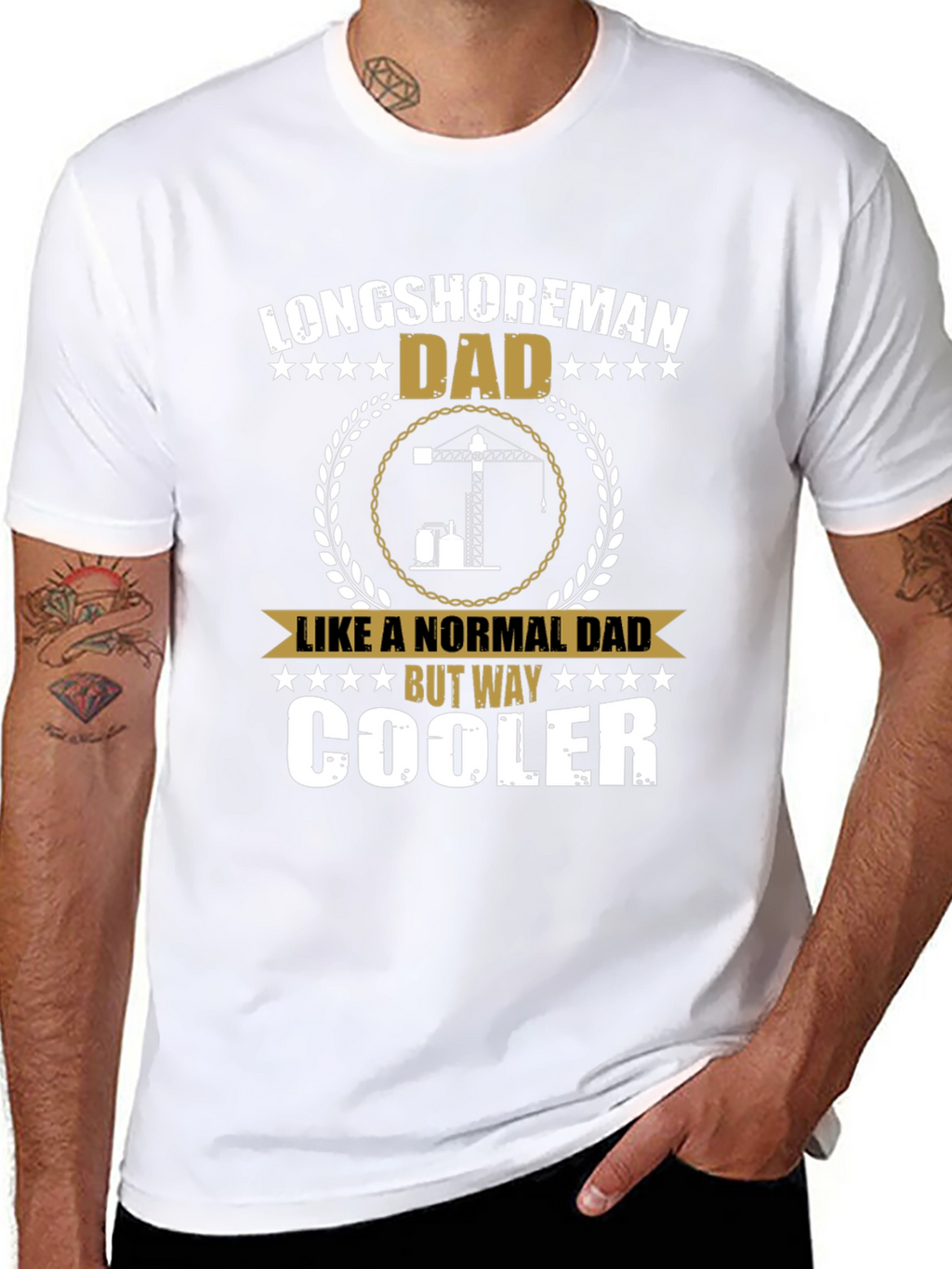 Longshoreman Dad T-Shirt - Cool Fathers Day Gift