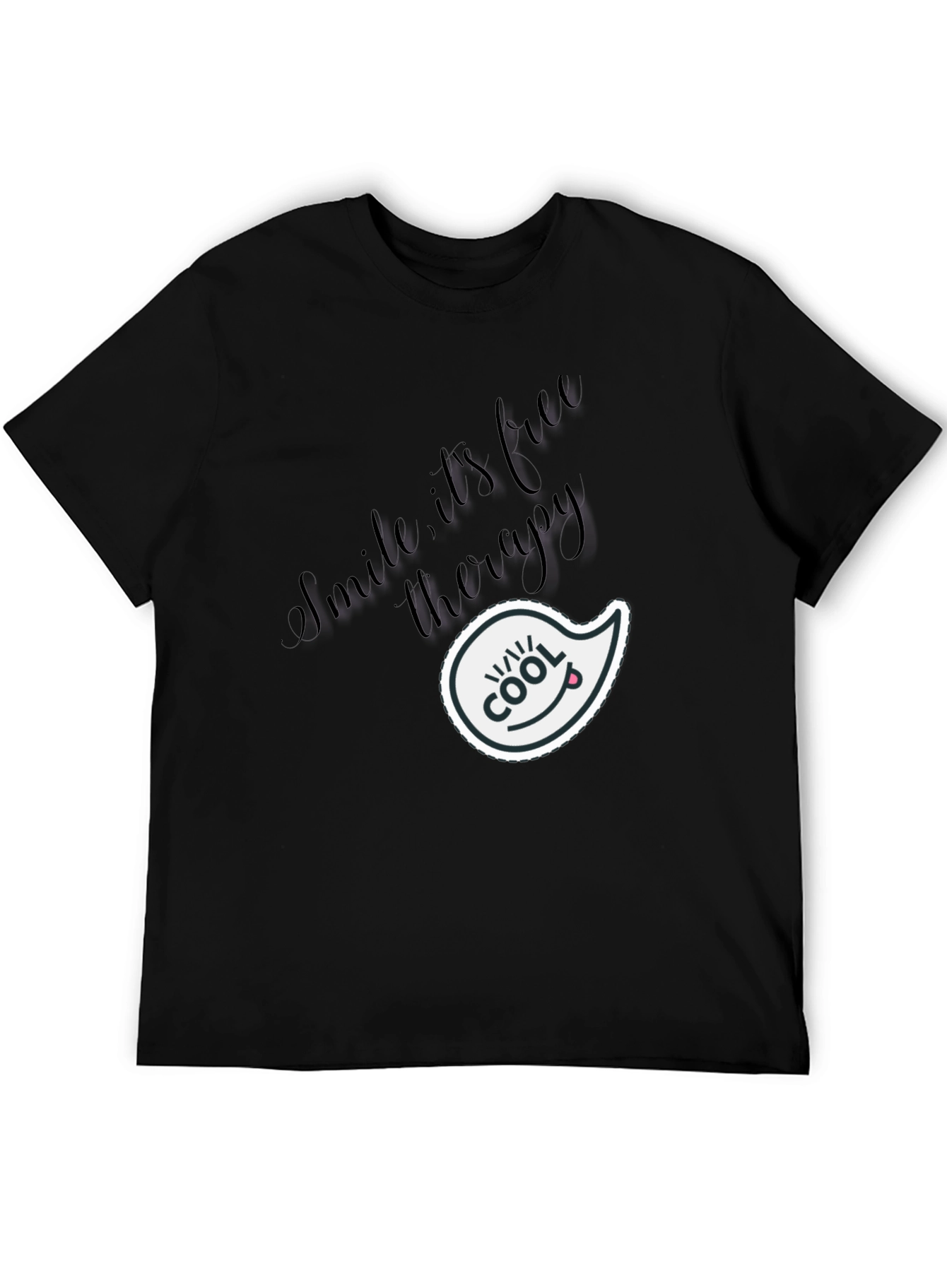 Cool Smile Therapy Black T-Shirt