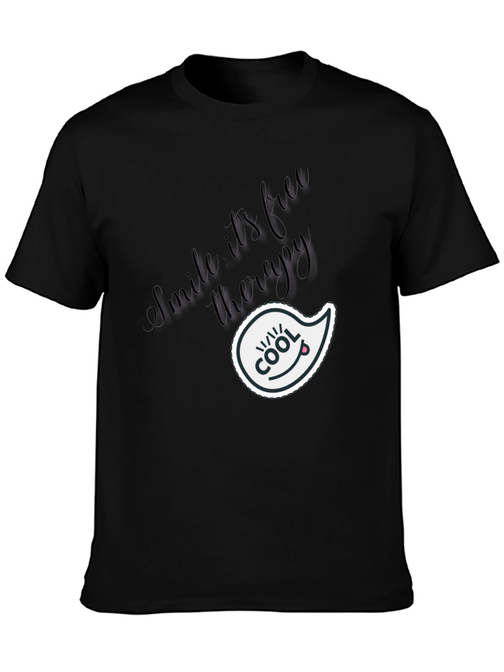 Cool Smile Therapy Black T-Shirt