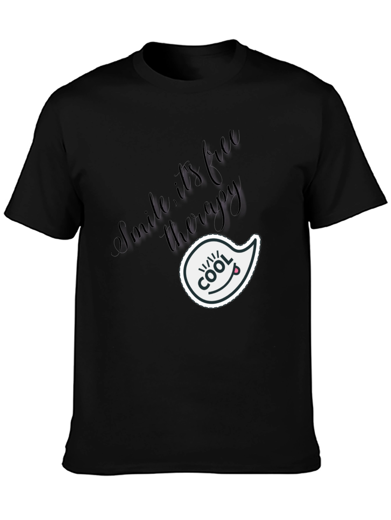 Cool Smile Therapy Black T-Shirt