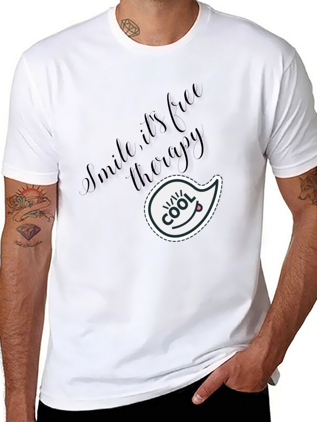 Cool Smile Therapy Black T-Shirt