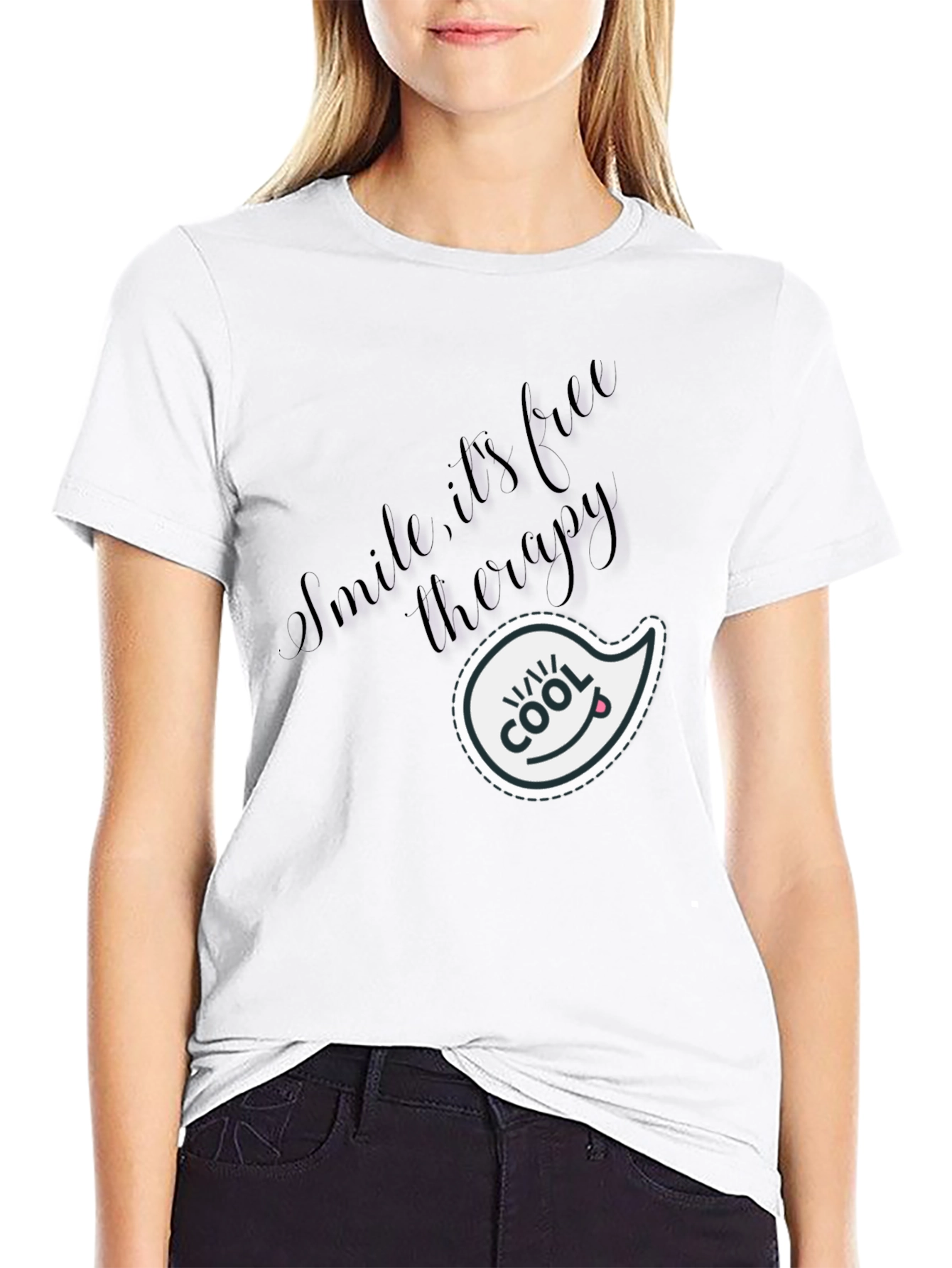 Cool Smile Therapy Black T-Shirt