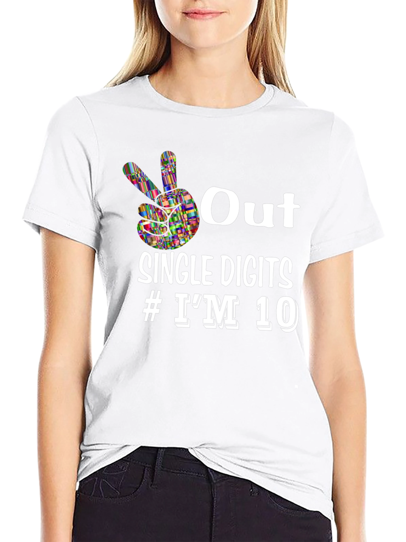 Out Single Digits #IM 10 Black Graphic Tee