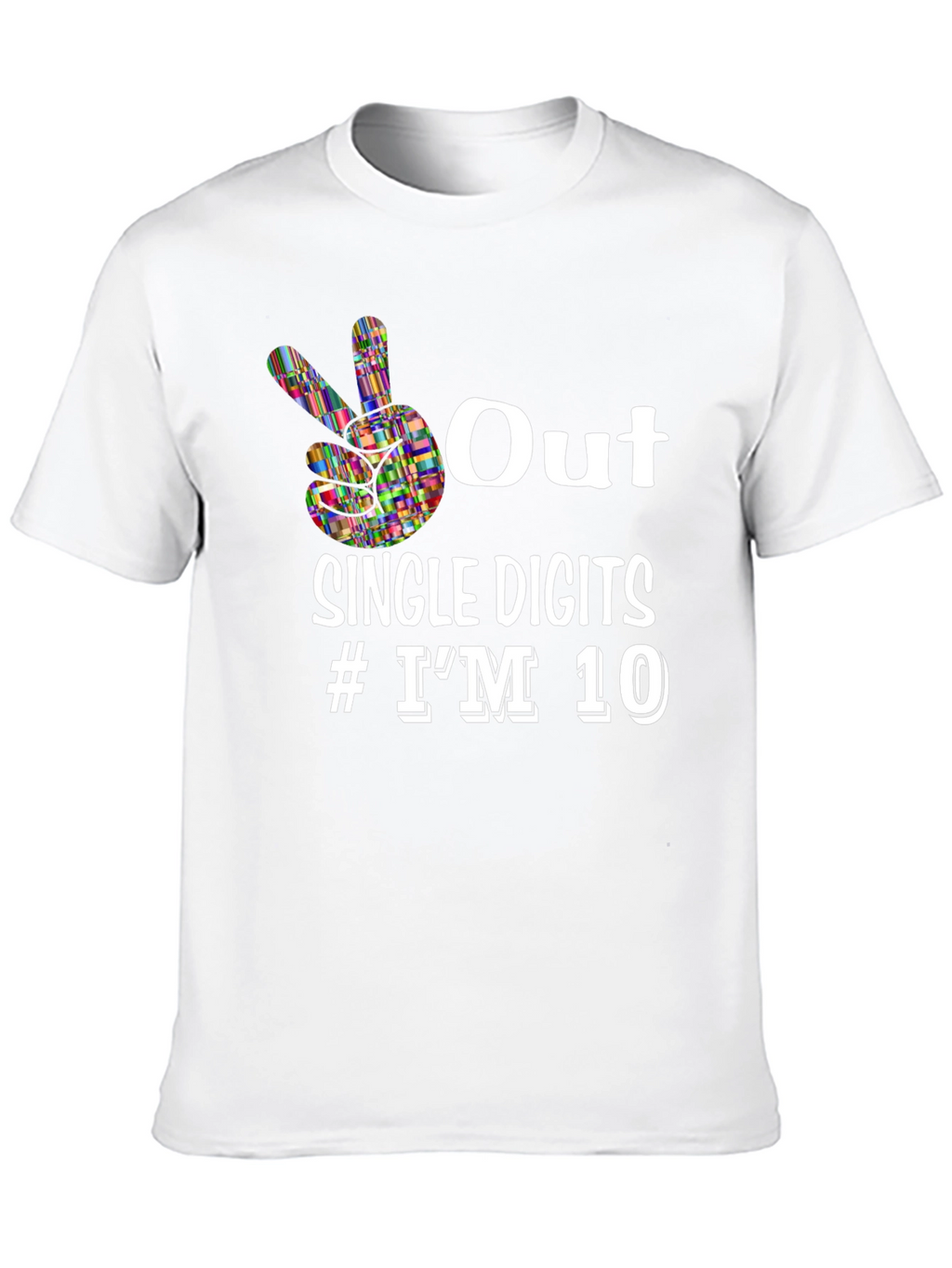 Out Single Digits #IM 10 Black Graphic Tee