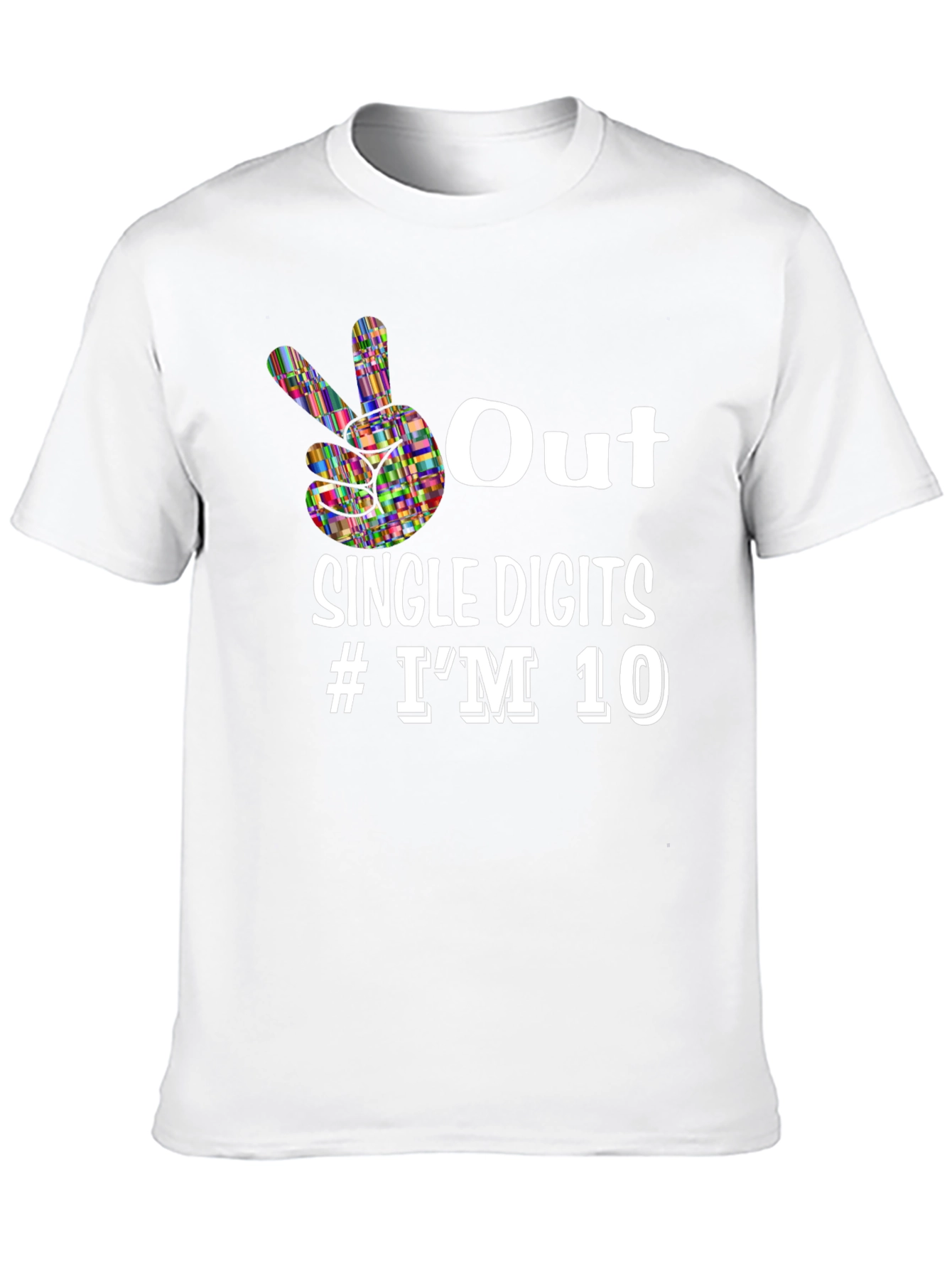 Out Single Digits #IM 10 Black Graphic Tee
