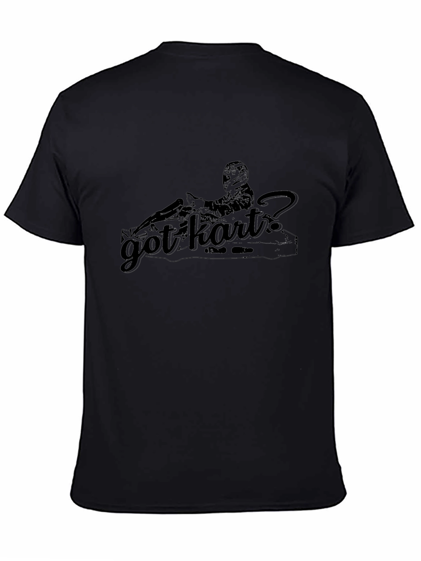 Got Kart? Black Graphic Tee - Racing Kart Design