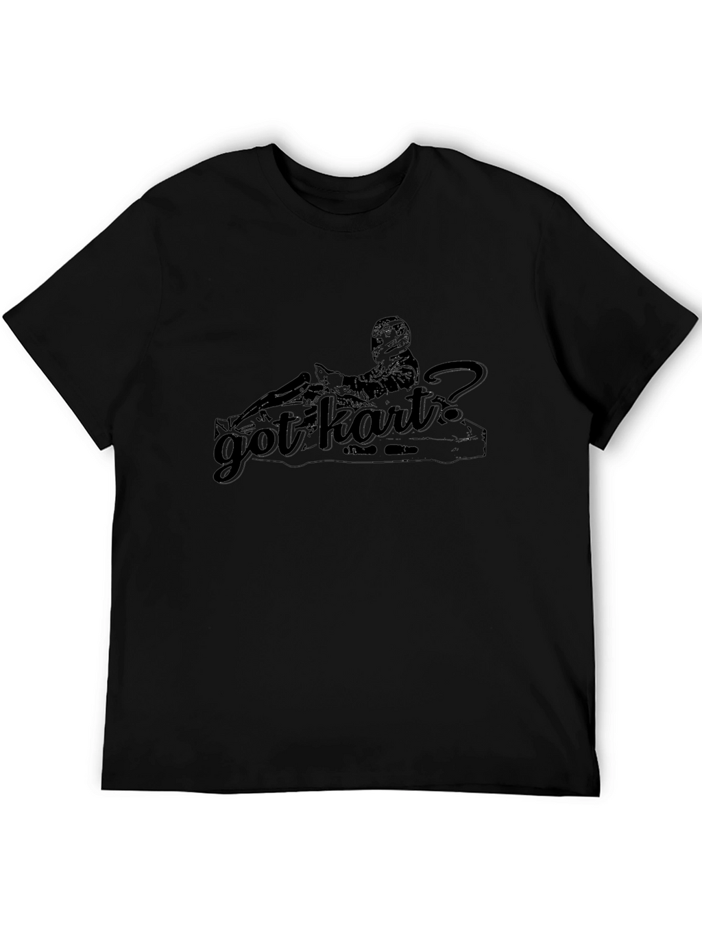 Got Kart? Black Graphic Tee - Racing Kart Design