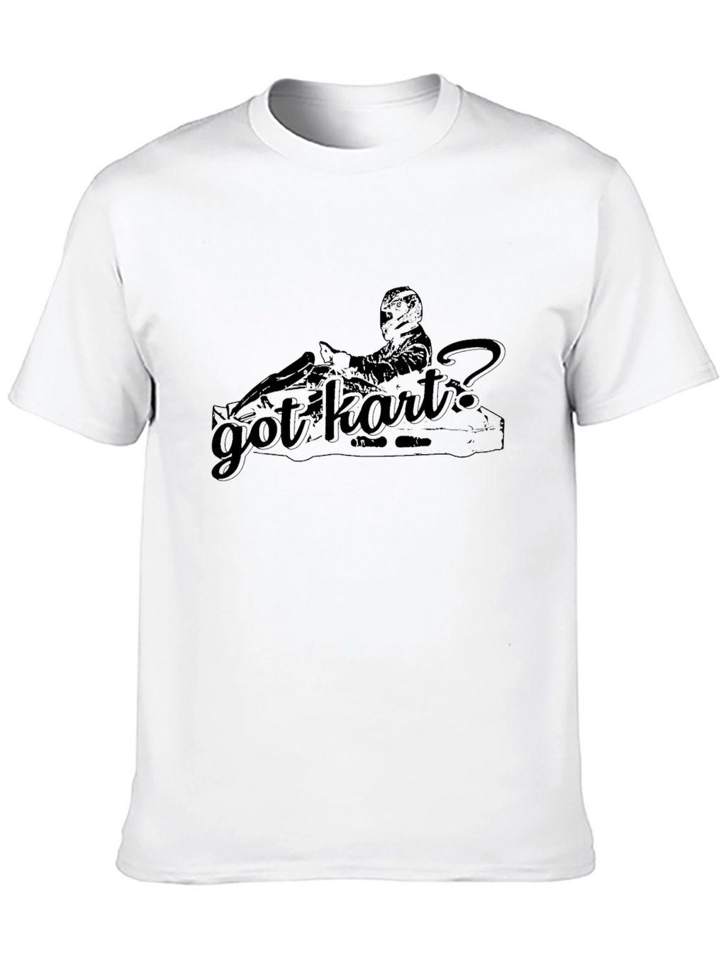 Got Kart? Black Graphic Tee - Racing Kart Design