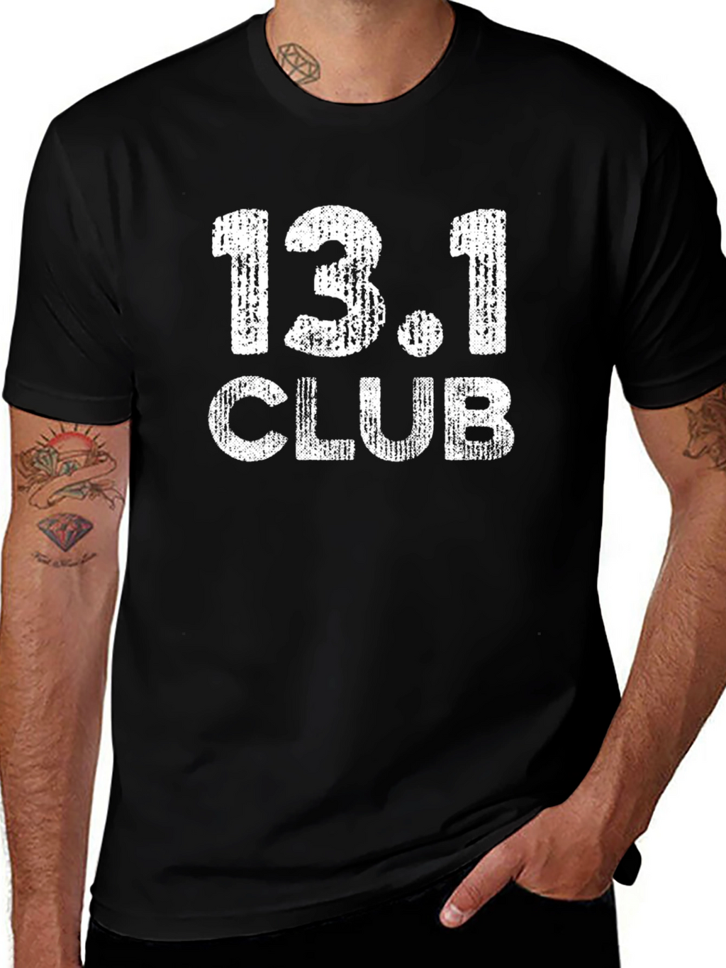 13.1 Club Black T-Shirt - Half Marathon Running