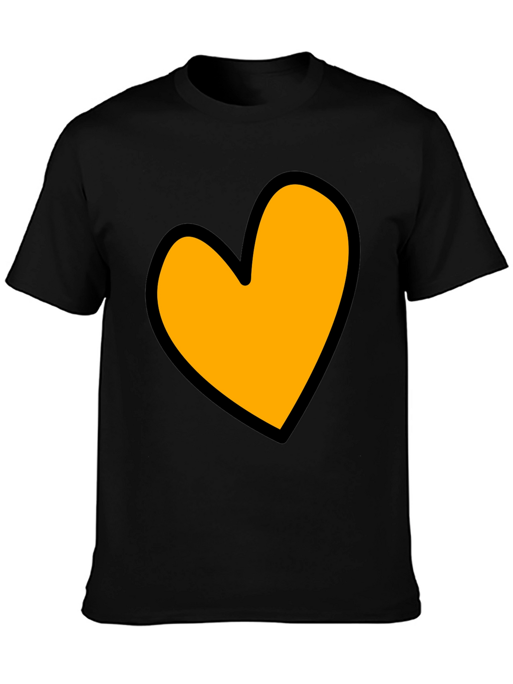 Heart Graphic Black T-Shirt