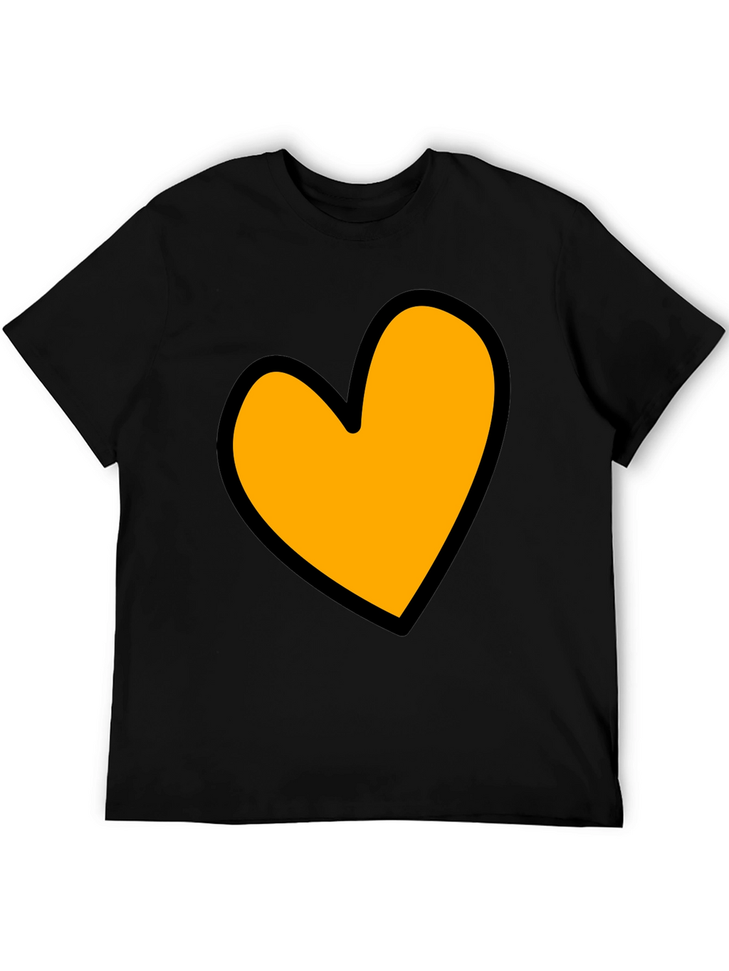 Heart Graphic Black T-Shirt