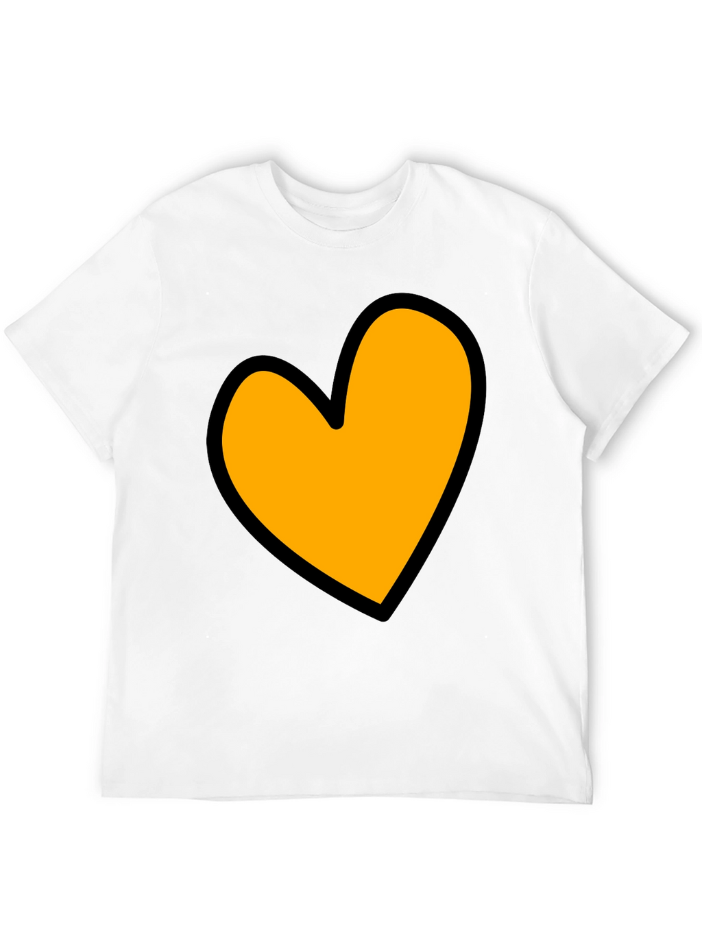 Heart Graphic Black T-Shirt