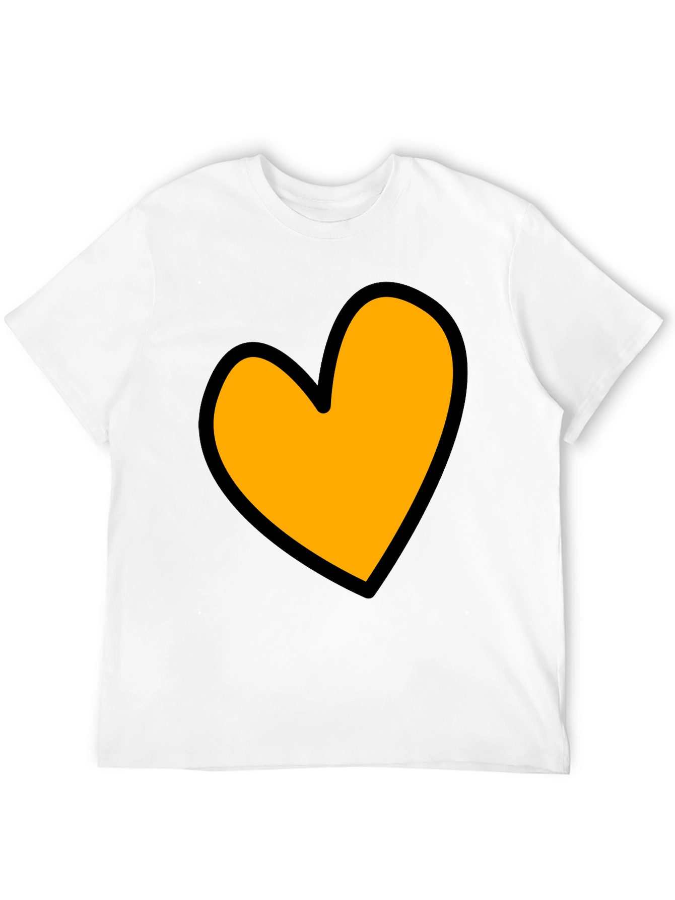 Heart Graphic Black T-Shirt