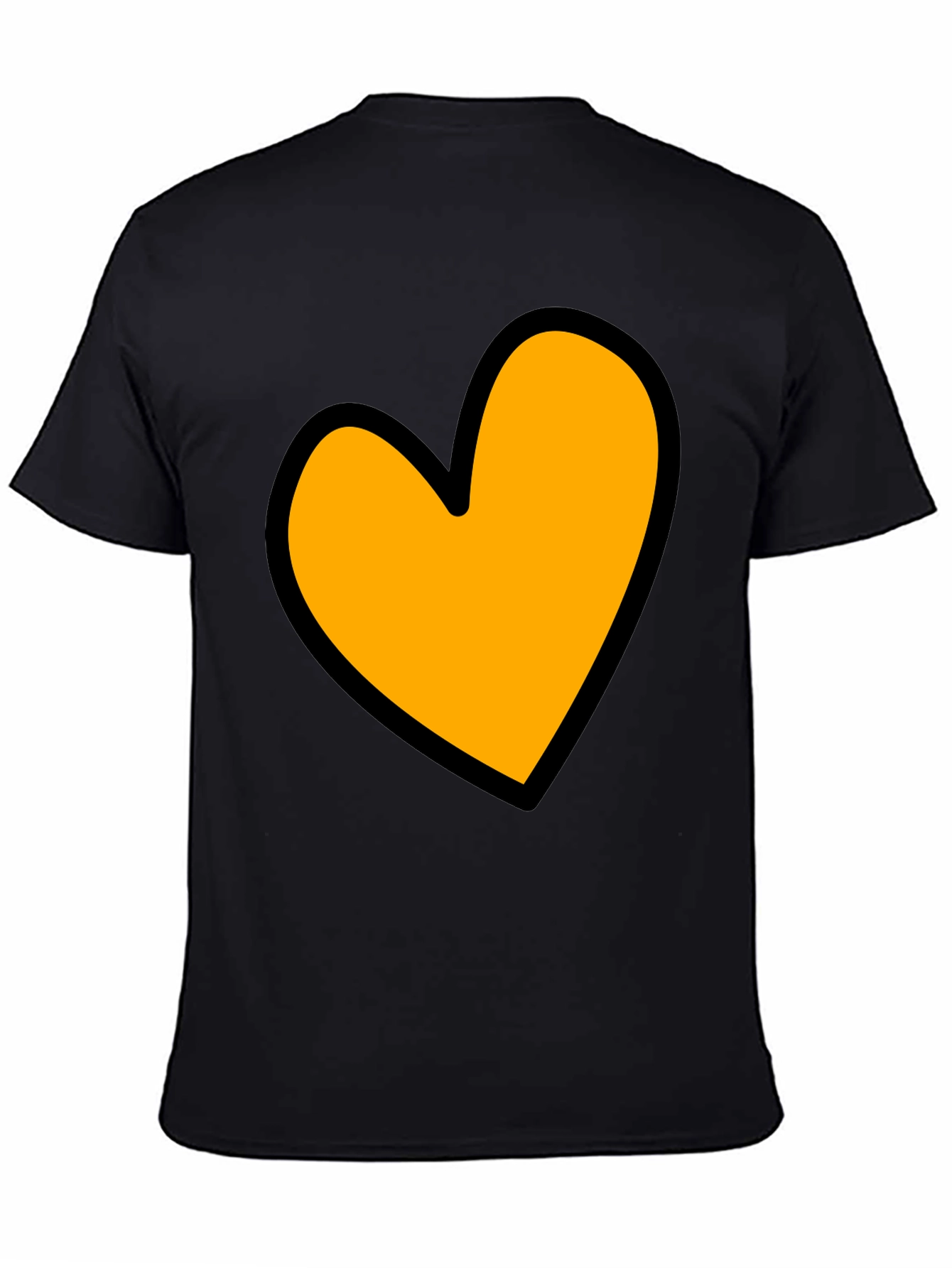 Heart Graphic Black T-Shirt