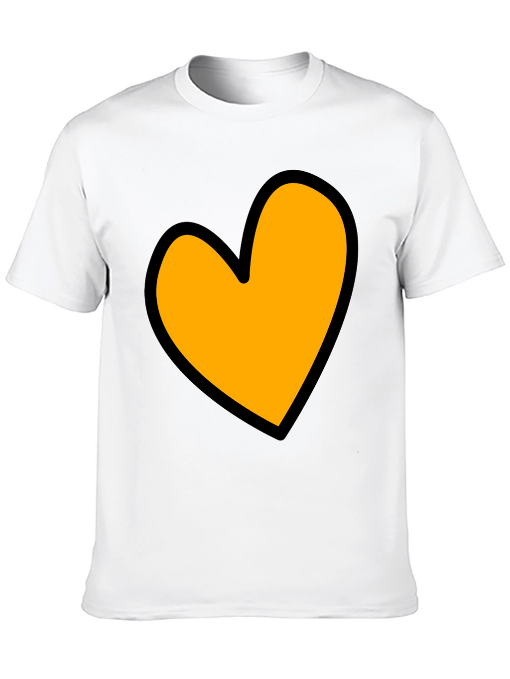 Heart Graphic Black T-Shirt