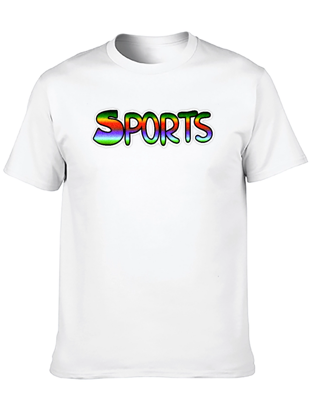 Mens Black Sports Graphic T-Shirt