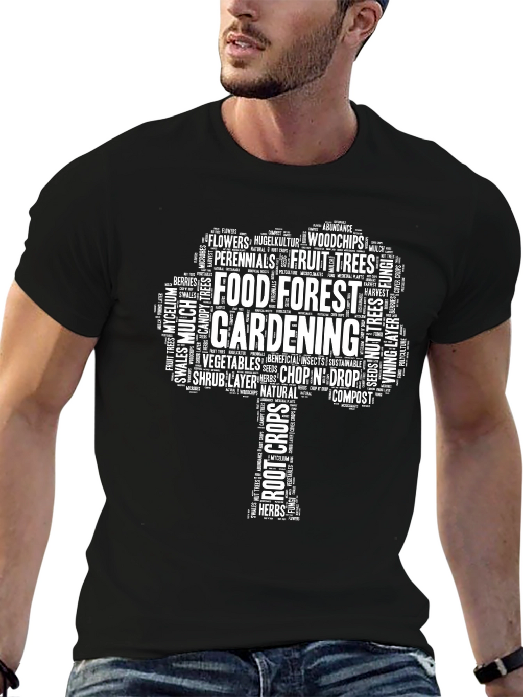 Food Forest Gardening Tree T-Shirt