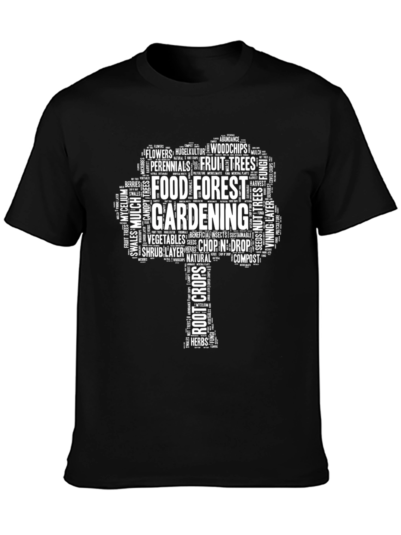 Food Forest Gardening Tree T-Shirt