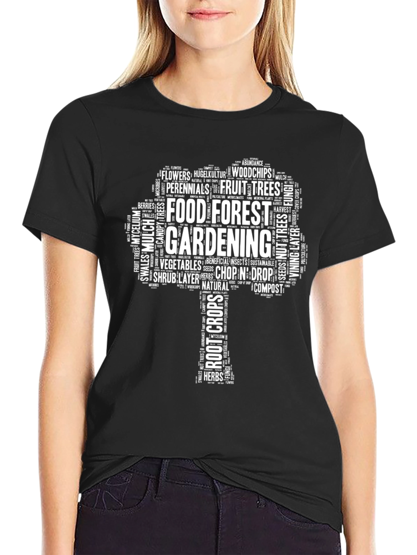 Food Forest Gardening Tree T-Shirt