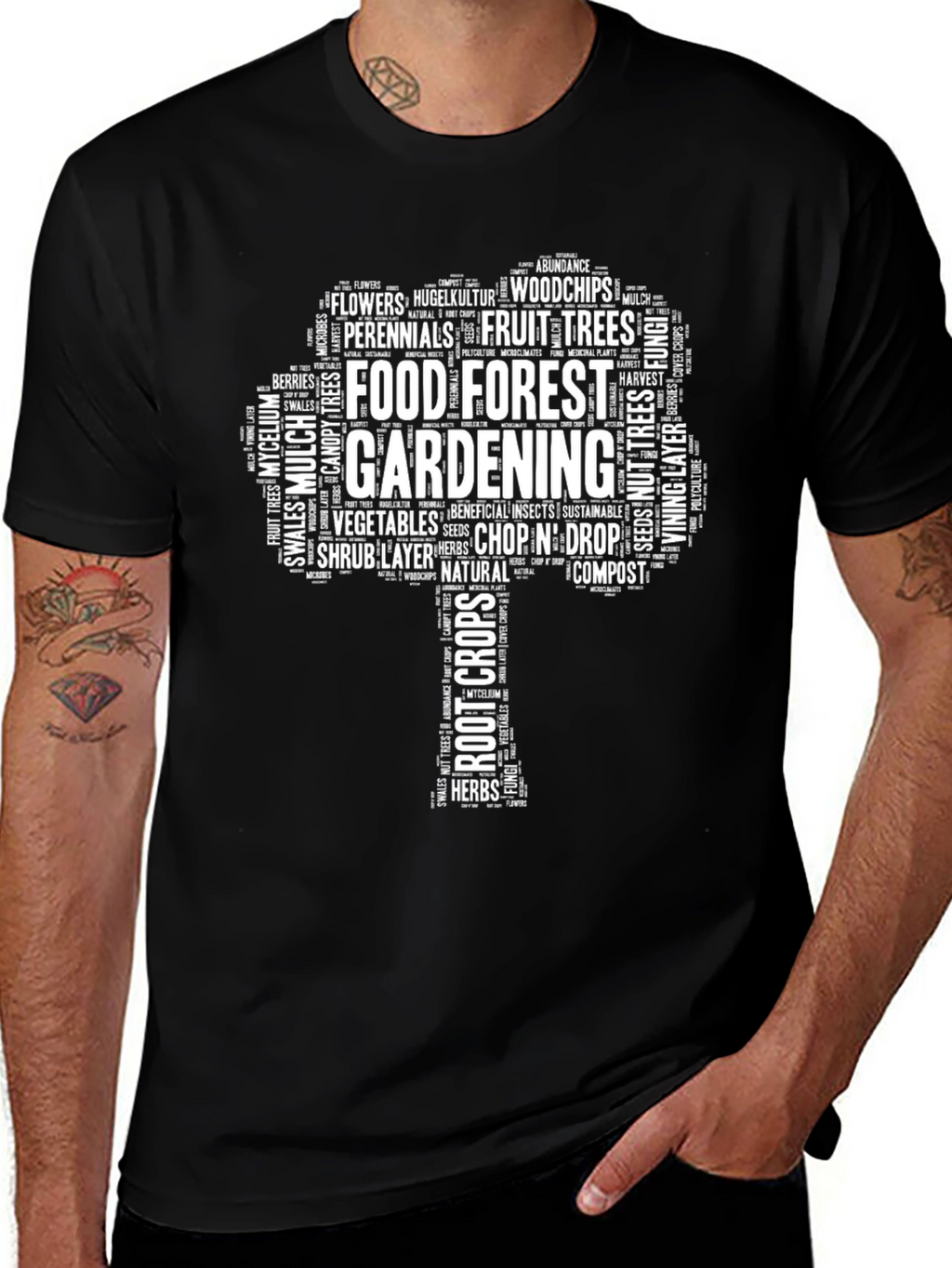 Food Forest Gardening Tree T-Shirt