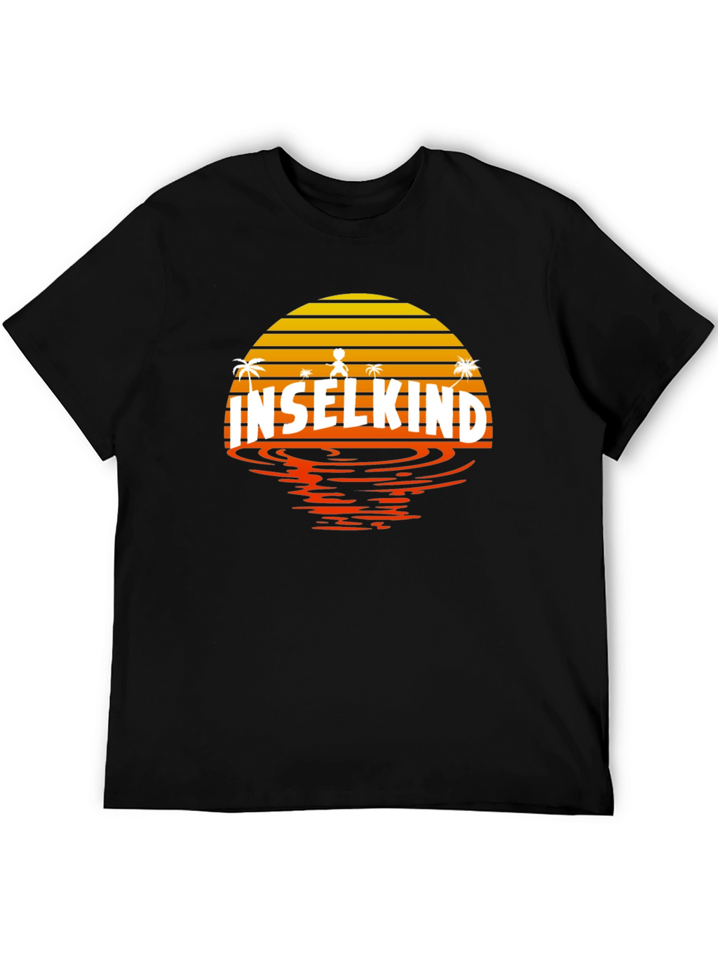 Inselkind Sunset T-Shirt - Island Child Black Tee