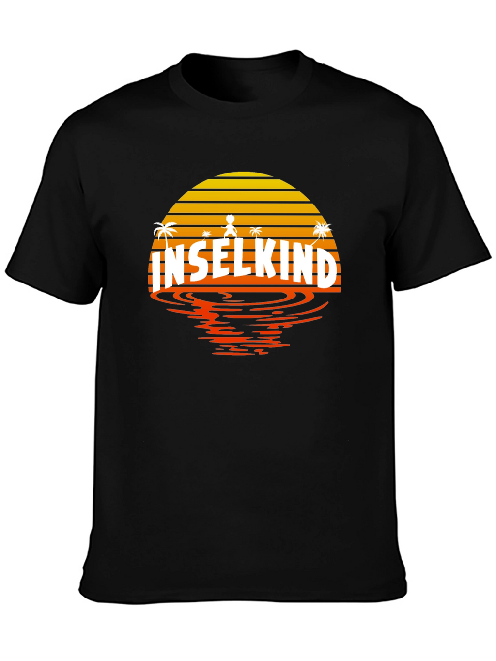 Inselkind Sunset T-Shirt - Island Child Black Tee