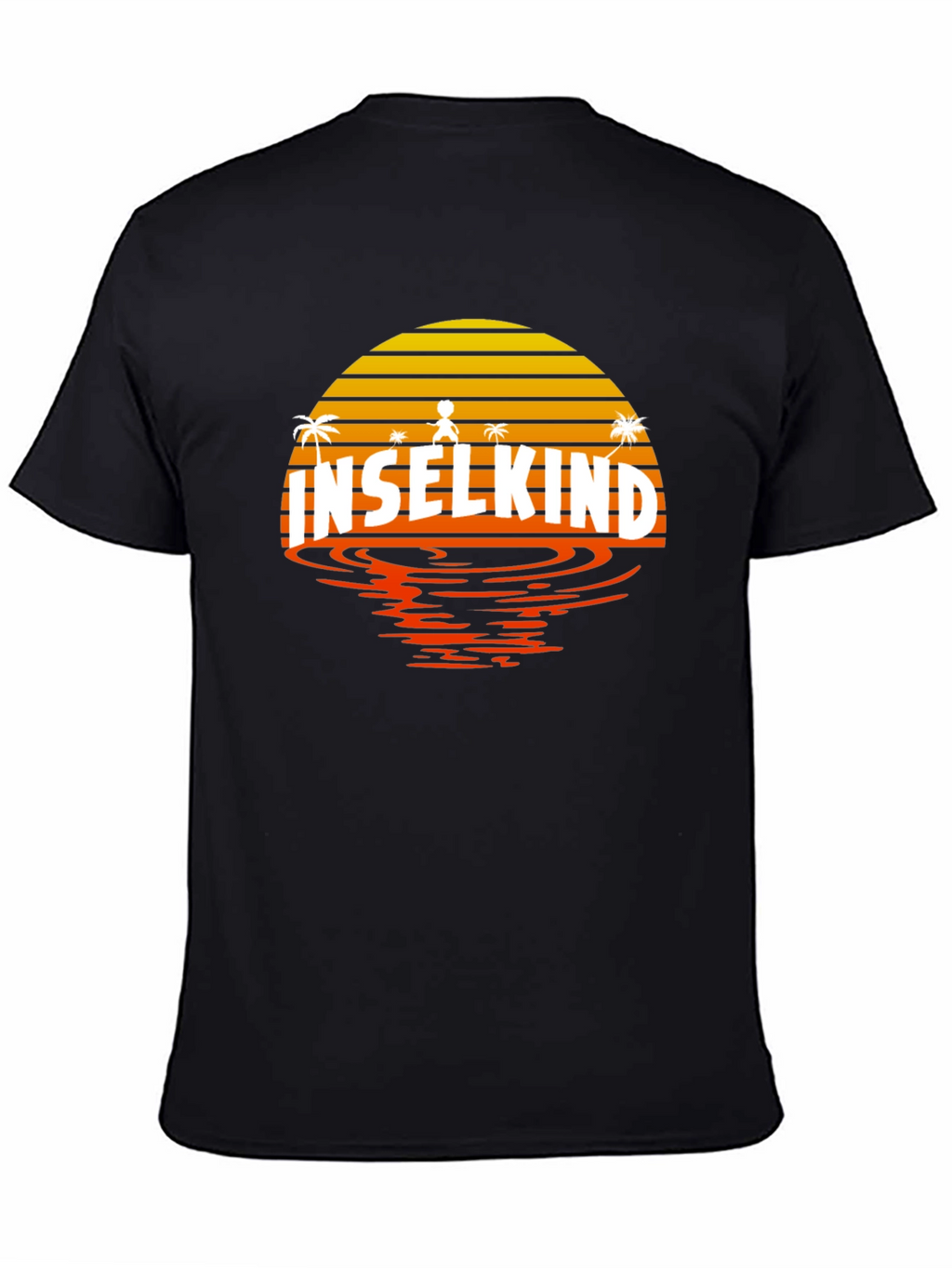 Inselkind Sunset T-Shirt - Island Child Black Tee