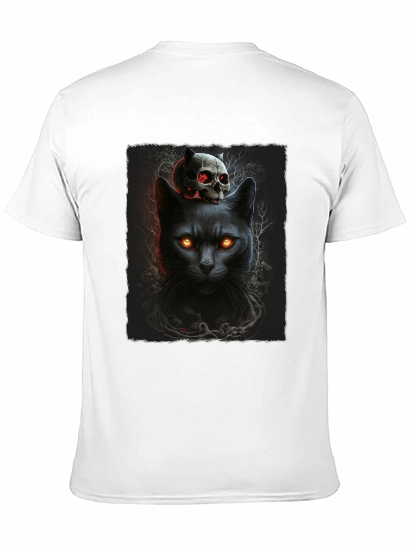Black Cat & Skull T-Shirt