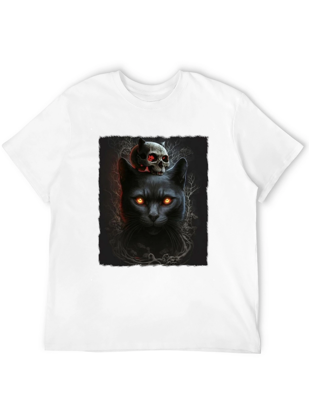 Black Cat & Skull T-Shirt