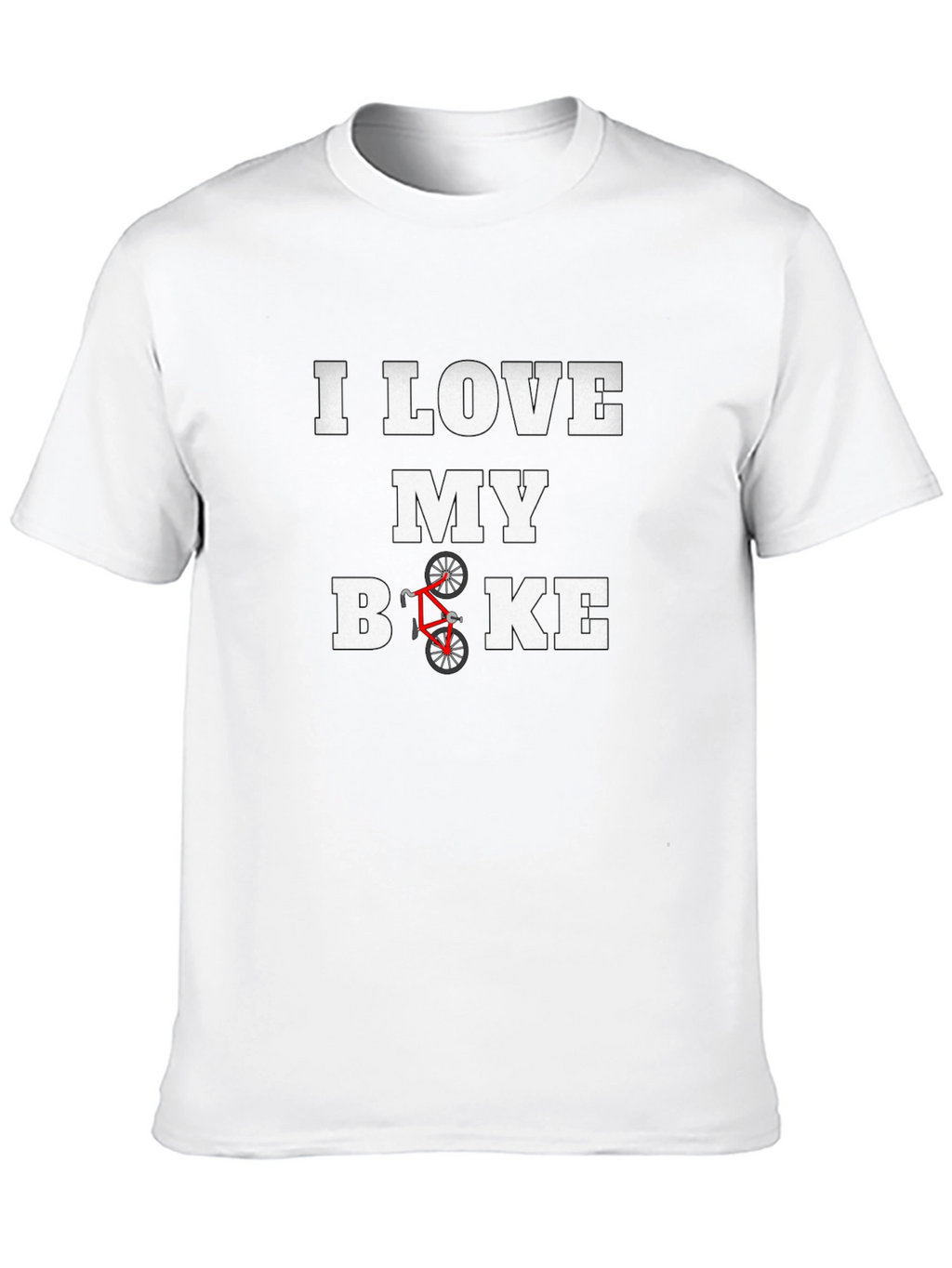 I Love My Bike Graphic Tee - Black