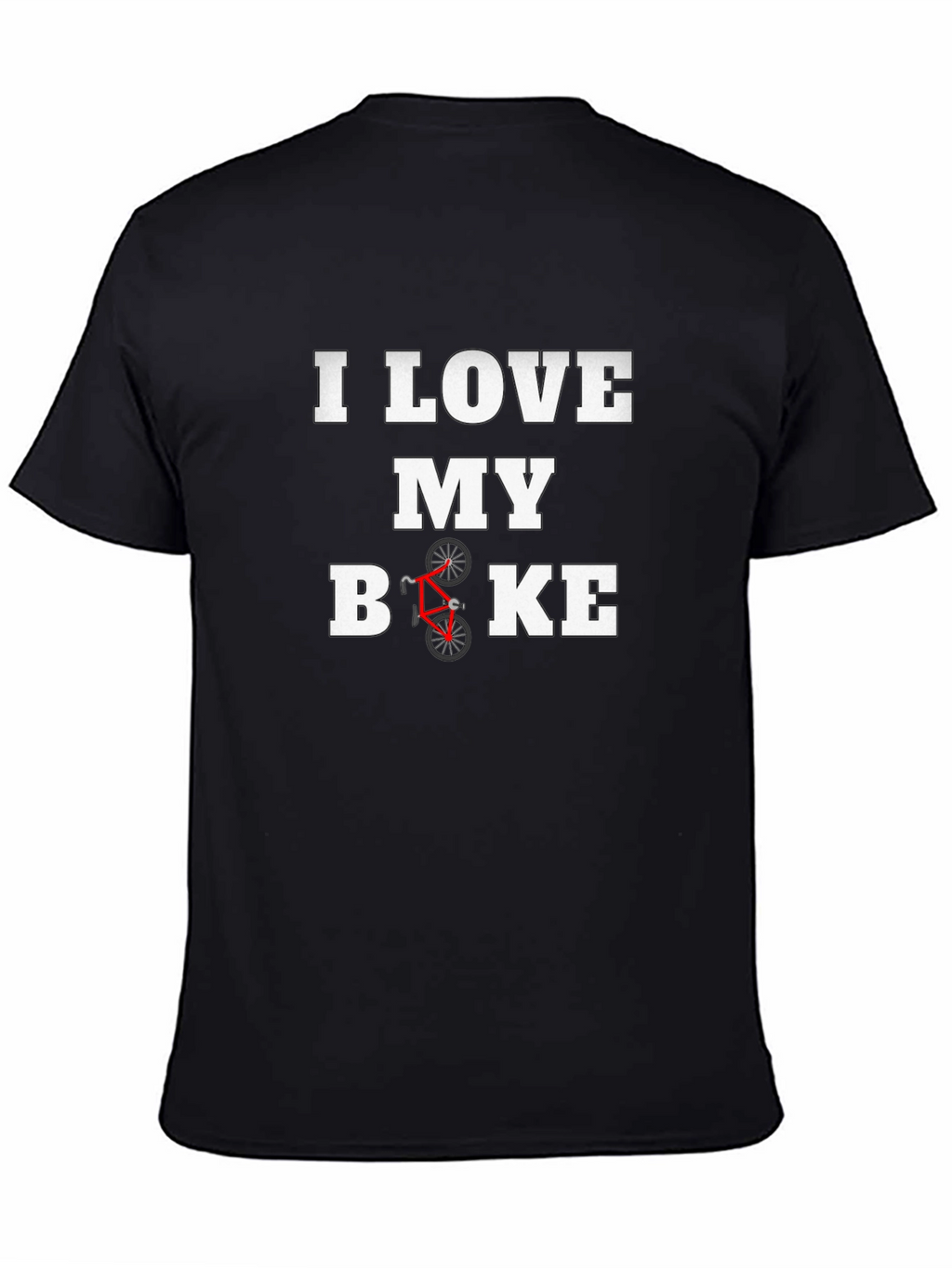 I Love My Bike Graphic Tee - Black