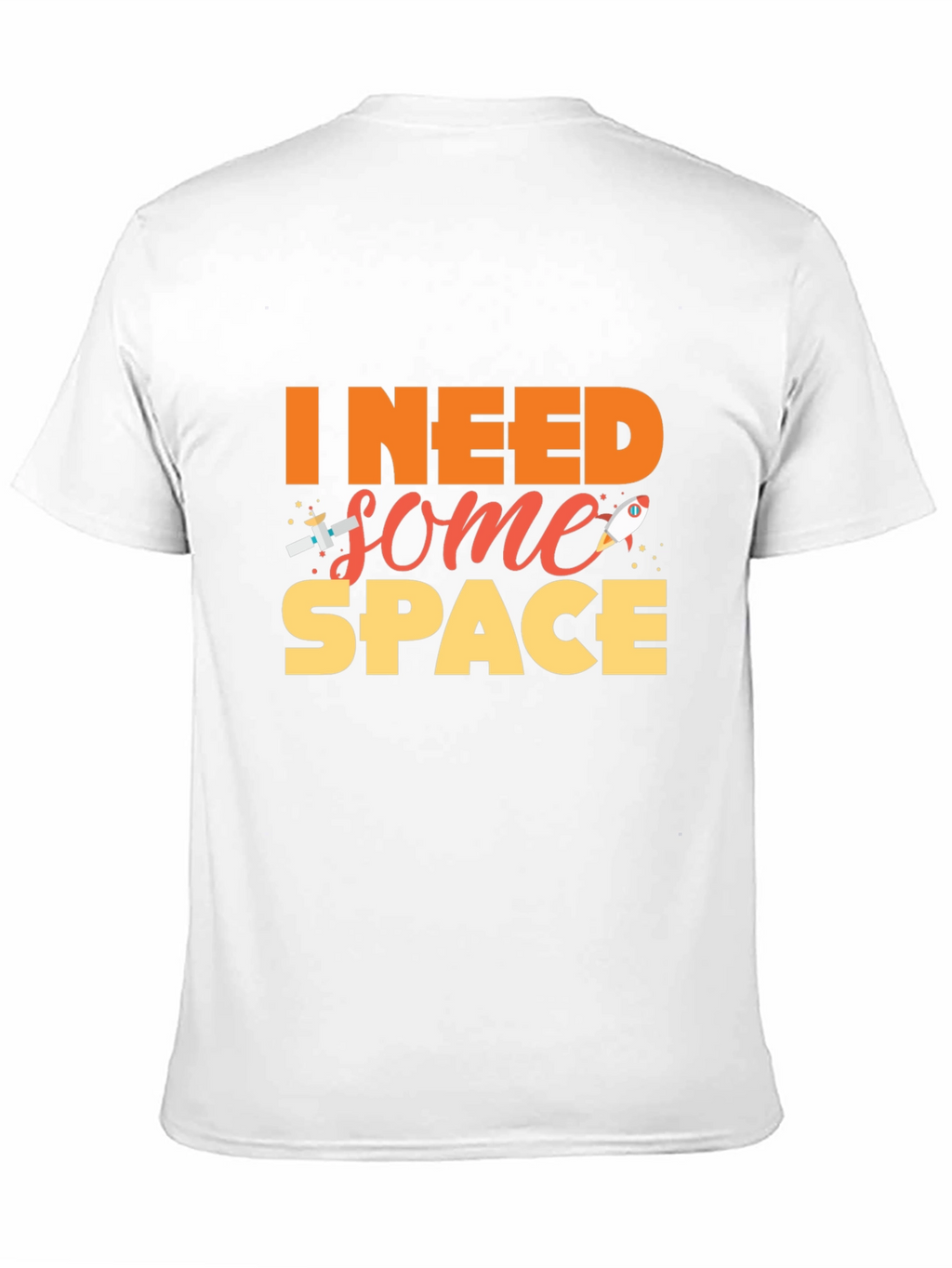 I Need Some Space Black T-Shirt