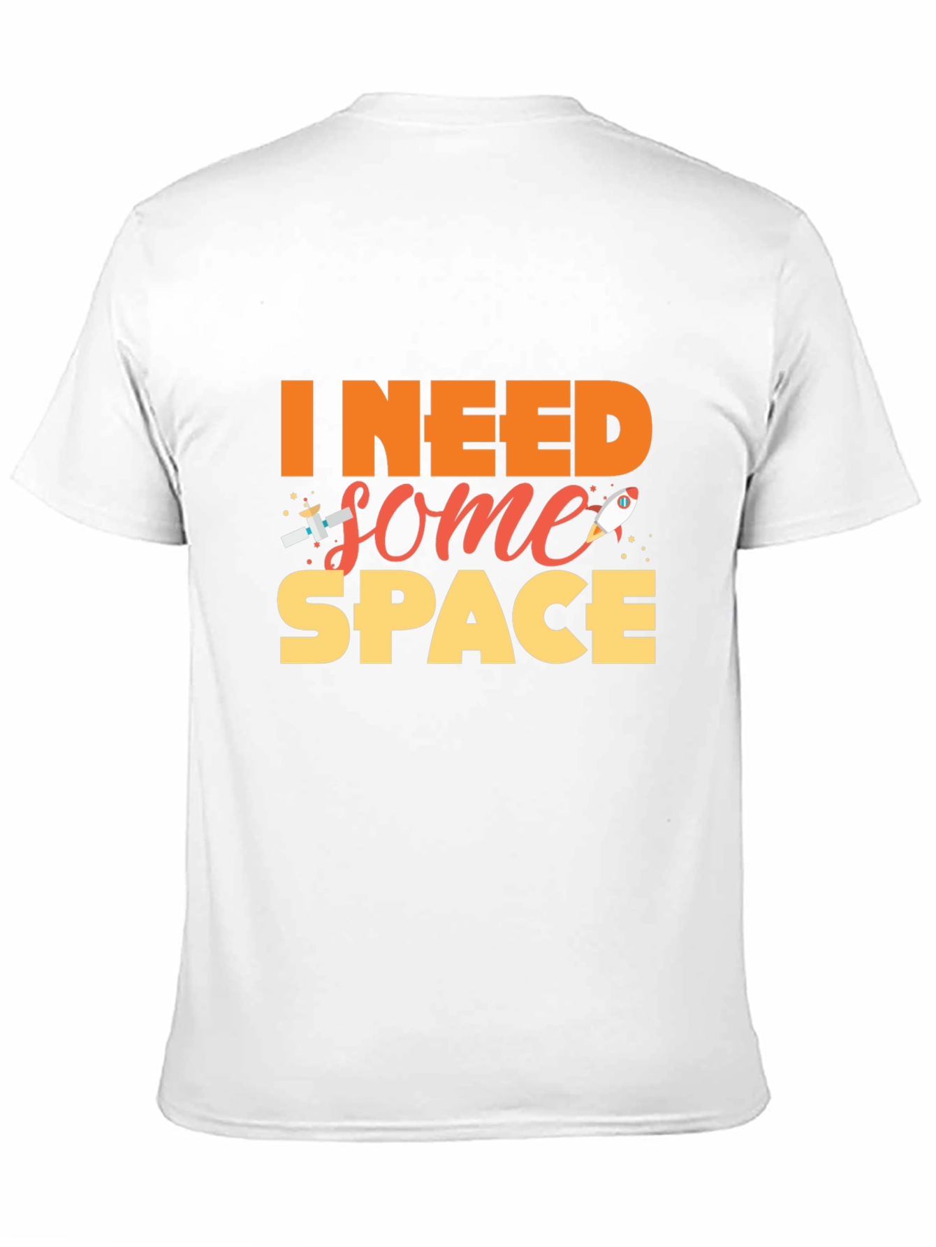 I Need Some Space Black T-Shirt