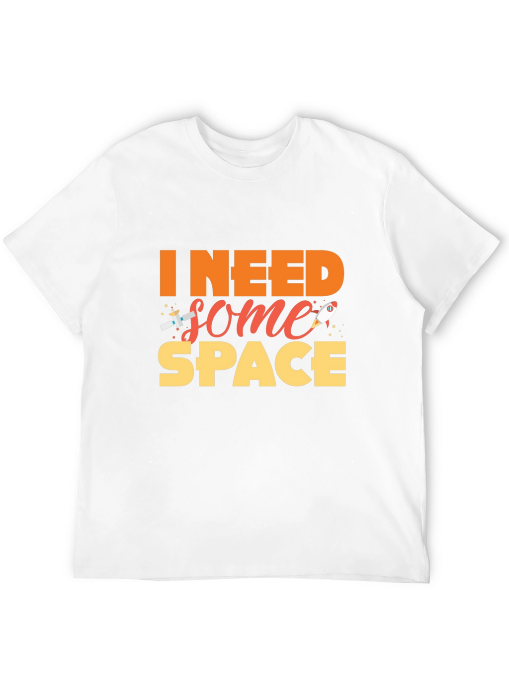 I Need Some Space Black T-Shirt